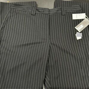 Worthington Women's Black Pinstripe Straight Leg Pants